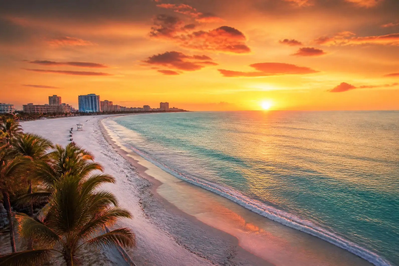 Sunset over Clearwater Beach, Florida